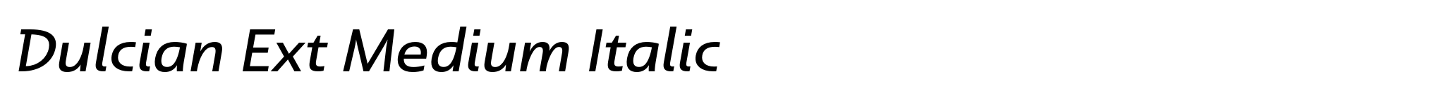 Dulcian Ext Medium Italic image